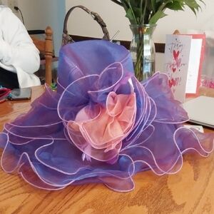 Elegant Purple and Pink Women's Hat